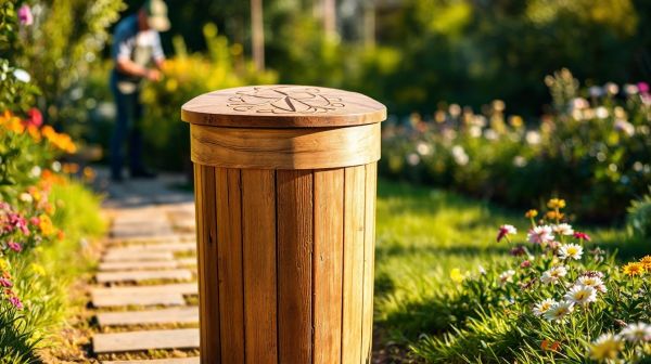 Les meilleures poubelles en bois design pour votre jardin